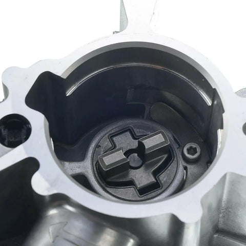 Close-up of Premium Brake Vacuum Pump detailed interior for Audi A4 2009 to 2016, featuring steel housing and cycling stabilizer.