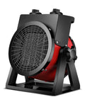 Heavy Duty Ceramic Drum Fan Heater Delivers Kickin Fast Heat With High Airflow And Dual Ptc Settings Plug In Room Warmer Solid Red Finish