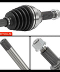Front Right Passenger Side CV Axle Shaft Assembly For Nissan Pathfinder 2013 2019 4WD And Infiniti QX60 2014 2019 AWD 3.5L V6 Replacement