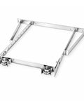 0 To 24 Inch Adjustable House Bracket For Antenna Tower Mast Beefy Heavy Duty Galvanized Steel Support With Mounting Hardware Easy Install For Outdoor Wall Mount Stabilizer In Home Building Installations, galvanized steel