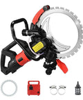 Pro Level 16 Inch Wet Concrete Saw With 8980W Brushless Motor showcasing titanium blade and handle for heavy-duty masonry use.