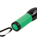 RedSight Red LED Flashlight with glow in the dark grip and carabiner clip for reading astronomy star maps and preserving night vision