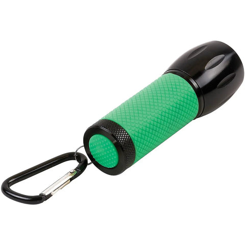 RedSight Red LED Flashlight with glow in the dark grip and carabiner clip for reading astronomy star maps and preserving night vision