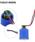 Super Hot Turbofan Fan Motor With 7.4V Brushless DC Engine Chilling Electronics Fast At 80K RPM Metal Duct showing motor assembly with wires.