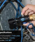 Compact Plastic Air Blow Gun With High Flow Nozzle And Adjustable Flow For Electronics And Workshop Use Handy Handheld Air Duster
