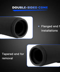Truck Brake Anchor Pin Bushing Driver Kit For 1-3/8 Inch Bushings Fits 11-1/2 Inch Long Anchor Pins showing double-sided cone design