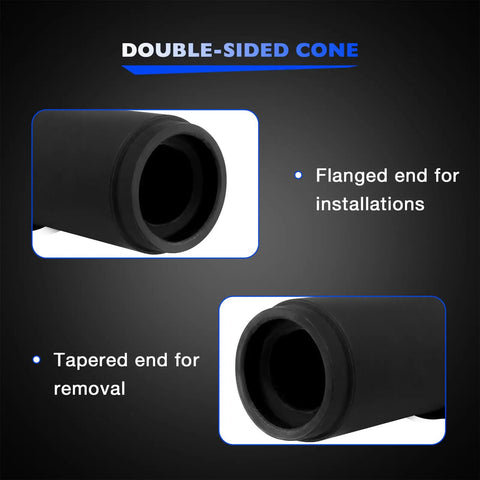 Truck Brake Anchor Pin Bushing Driver Kit For 1-3/8 Inch Bushings Fits 11-1/2 Inch Long Anchor Pins showing double-sided cone design