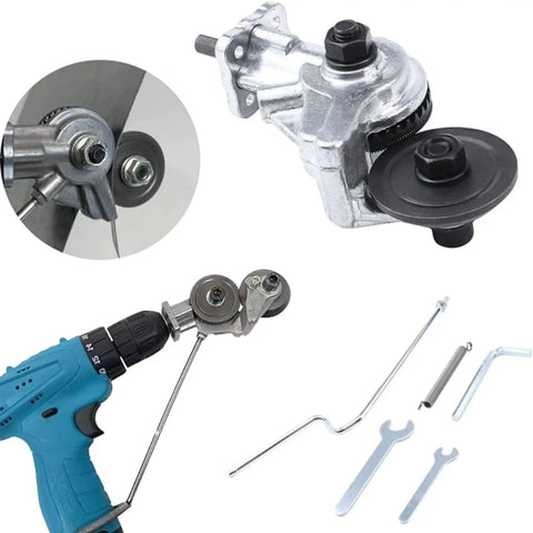 Heavy Duty Electric Drill Metal Cutter Attachment Nibbler Shear Tool For Sheet Metal Works with drill and metal cutting components