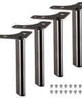 20cm Triangle Metal Furniture Legs 4 Pack for Sofas Chairs Tables Cabinets and Stools Gray Finish with Pre Drilled Holes