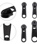 Close-up view of Zipper Puller Replacement Kit 32 Pieces In Four Sizes Quick Fix Zipper Slider Set For Coats Jackets Luggage