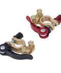 Image showing 2 Pack Car Battery Terminal Clamps For Quick Disconnect And Release Positive Negative Power Terminals And Ends Heavy Duty.
