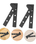 Heavy Duty Rotatable Hidden Door Hinges 2 Pack for Cabinets, Secret Doors and Bookcases Concealed Pivot Hinges