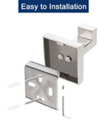 Rust Resistant 304 Stainless Steel Square Towel Hooks Set Of 3 Heavy Duty Wall Mounted Coat And Robe Hangers installation view