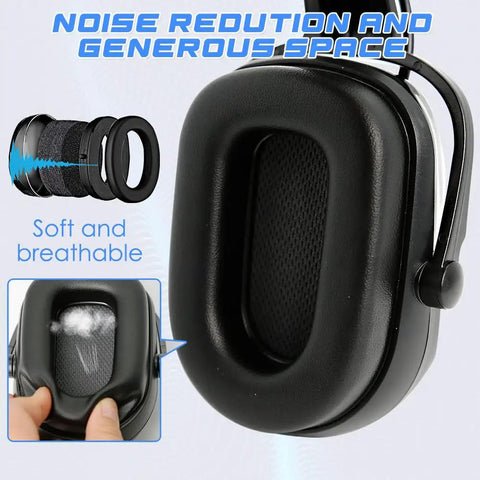 Heavy Duty Bluetooth Hard Hat Earmuffs With NRR 26Db Noise Cancelling Hearing Protection And Built In Mic For Crisp Calls And Punchy Beats While Grinding Through Rough Jobsites All Shift