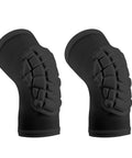 Compression Knee Pads For Teens And Adults All Around Athletic Knee Protector with EVA Foam, Black, Medium, Front View