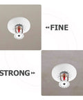 Hella Durable 20 Pack Fire Sprinkler Cover Plates Fits 15 Mm And 20 Mm Universal Disc Heads Smooth Wall Mount Escutcheon Trim detail with two finishes.