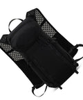 Hands Free Hydration Backpack With 2L Water Bladder, black nylon, mesh straps, for cycling, hiking, running, mountain biking