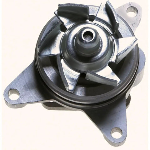 Heavy Duty Engine Water Pump For Ford Focus 2003 Through 2007 And Explorer 2012 Through 2015 2 3 Liter Or 2 0 Liter L4 top view with metal housing.