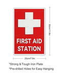 Emergency Medical Facility Sign 8x12 Aluminum Indoor Outdoor Safety Plaque Fade Resistant Wall Marker For Office And Factory Easy Mount Bold Readable Caution Messaging