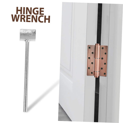 Adjustable Hinge Repair Spanner Tool For Door Gap, Single Head Design, shown with door hinge installation