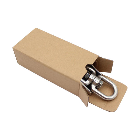 Ultra Strong 1000 Lb 304 Stainless Steel Swivel Hook With 360 Degree Rotation And Four Mounting Screws For Wall Or Wood Mounts in box