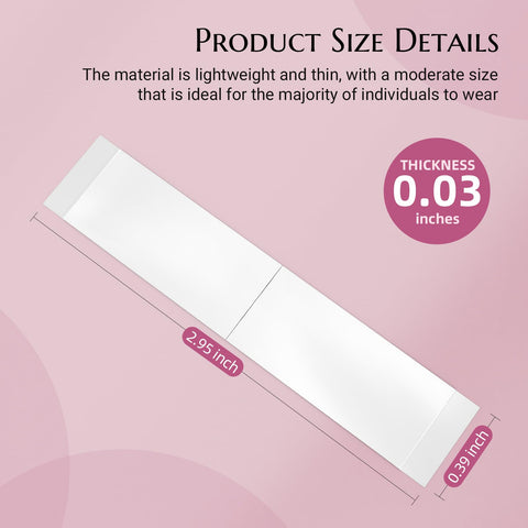 Strong Hold Double Sided Fashion Tape For Women That Stays Put All Day Invisible product size details 2.95x0.39 inches