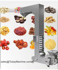 PVC Conveyor Belt System With Bucket Elevator And Industrial Conveyor Machine Heavy Duty Belt Line for food processing.
