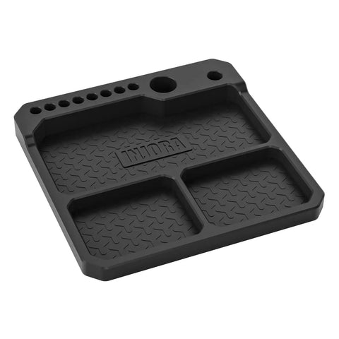 Silicone Tool Tray Organizer With Magnetic Holders And Stand, Heat Resistant Parts Tray For Workshop, Durable Tray 160x160mm