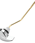 Smooth Side Mount Flush Handle Replacement Kit Crafted From Heavy Duty Zinc Alloy Copper Lever For Standard Toilets chrome side mount toilet flush lever with gold arm