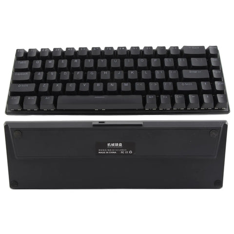 Top view of Clutch Compact Wired Mechanical Keyboard With Loud Blue Switches And Custom Rgb Backlight For Pro Gaming And Fast Typing.