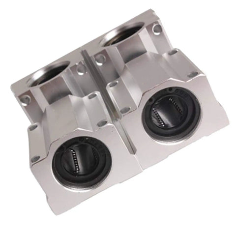 Four Pack SCS20UU Linear Bearing Slides 20mm Aluminum Motion Bearings For CNC Machines 3D Printers Precision Tools And DIY Projects Smooth Low Friction Rails For Rock Solid Precision, two bearings