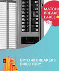 Durable Non Tearable Vinyl Circuit Breaker Labels With Strong Adhesive For Fuse Panels Waterproof And Oil Resistant Stickers