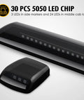 Smoked Lens Amber Cab Marker Lights 3 Pack for Silverado and Sierra 1500 2500 3500 2015 to 2019 with 30 LED Chips