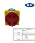 Four Stage Power Cut Off Padlock and Universal Rotary Cam Switch For Industrial Control Panels YMW26GS 160A Switch Display