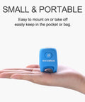 Electric Bike Bell With 90dB Alert And 3 Sound Modes Waterproof Black Finish Easy To Install For Daily Commutes Durable Bicycle Horn For E Bikes Loud Yet Clear Warning For Safer Rides, small blue bell on hand
