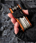 16 In 1 Bike Multi Tool Kit With Allen Wrenches And Screwdrivers For Mountain Bikes held in hand showing compact design