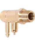 Brass Quick Connect Fuel Line Fitting 8897-6 1/4 Inch NPT Male Thread Marine Tank Side Connector close-up view