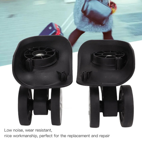 Rotatable Luggage Wheel Casters for Suitcases, Durable Nylon Replacement Parts for Repair and Upgrade, quiet 360 degree travel casters.