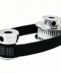 Dont Stress Over Gear Ratios With This Awesome 2GT Timing Pulley Set Featuring A Tight 3 To 1 Reduction Ratio Plus 15mm Belt Width Multi Bore Design Perfect For Your Next Mad Science Speed Control Project. 2GT 20T 60T aluminum pulleys with black 15mm timing belt