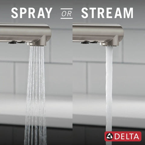 Sleek Brushed Nickel Kitchen Faucet With Pullout Sprayer And Single Handle showcasing spray and stream functionality.