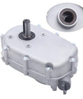 Lumicasaler gear reduction box, 2:1 ratio, silver aluminum housing for Honda GX270 13HP engine