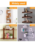 Various uses of Heavy Duty 3 Inch Floating Shelf Brackets Set Of 4 Supports 110 Lbs Each Nickel Plated Steel in living room, bathroom, bookshelf, and bedroom.