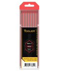 3/32 Inch By 7 Inch Red EWTh-2 TIG Tungsten Electrodes 10 Pack Vacuum Sealed Anti Oxidation AWS A5.12M/A5.12:2009 Compliance