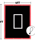 6x8 feet heavy duty PVC vinyl baseball backstop with strike zone net saver and fluorescent night target.