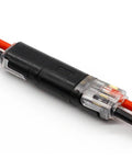 10 Pack 2 Way Spring Wire Connectors No Solder No Screws Quick Cable Clamp Terminal Blocks Easy Fit For 18 To 24 AWG Wire 300V 10A installed