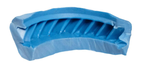 Metrology Grade Rubber Putty Kit For Quick Self-Curing Casts In Minutes, Non-Toxic Formula, 100X Faster Than RTV Silicones, No Release Agent Needed, Ideal For Checking Parts With Optical Comparators, Final Color Light blue molded cast