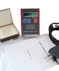 Portable Digital Surface Roughness Meter For Pros On The Go With USB Data Output Ra 0.05 To 15.0 Microns, Rz 0.1 To 50 Microns, Real Time Battery Monitoring And USB Charging, Handy Profilometer For Precision Surface Analysis, with accessories and packaging.