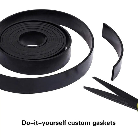 Solid Neoprene Rubber Sheet Roll One Eighth Inch Thick By Twelve Inch Wide By Forty Eight Inch Long For DIY Gaskets Pads Seals Crafts Flooring Cushioning And Anti Vibration Anti Slip Applications