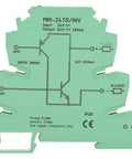 NPN To PNP Converter Module For PLC IO Level Shifting And Polar Sensor Interface MRI 24TR INV, green, 6.2mm wide