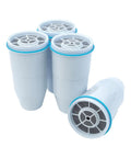 Four Pack Replacement Water Filter Cartridges For ZeroWater Pitchers And Dispensers ZR-004 Five-Stage Filtration Pack Of 1